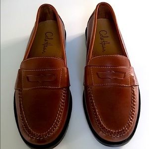 Cole Haan Douglas Saddle Tan Lea Mens Loafers size 10